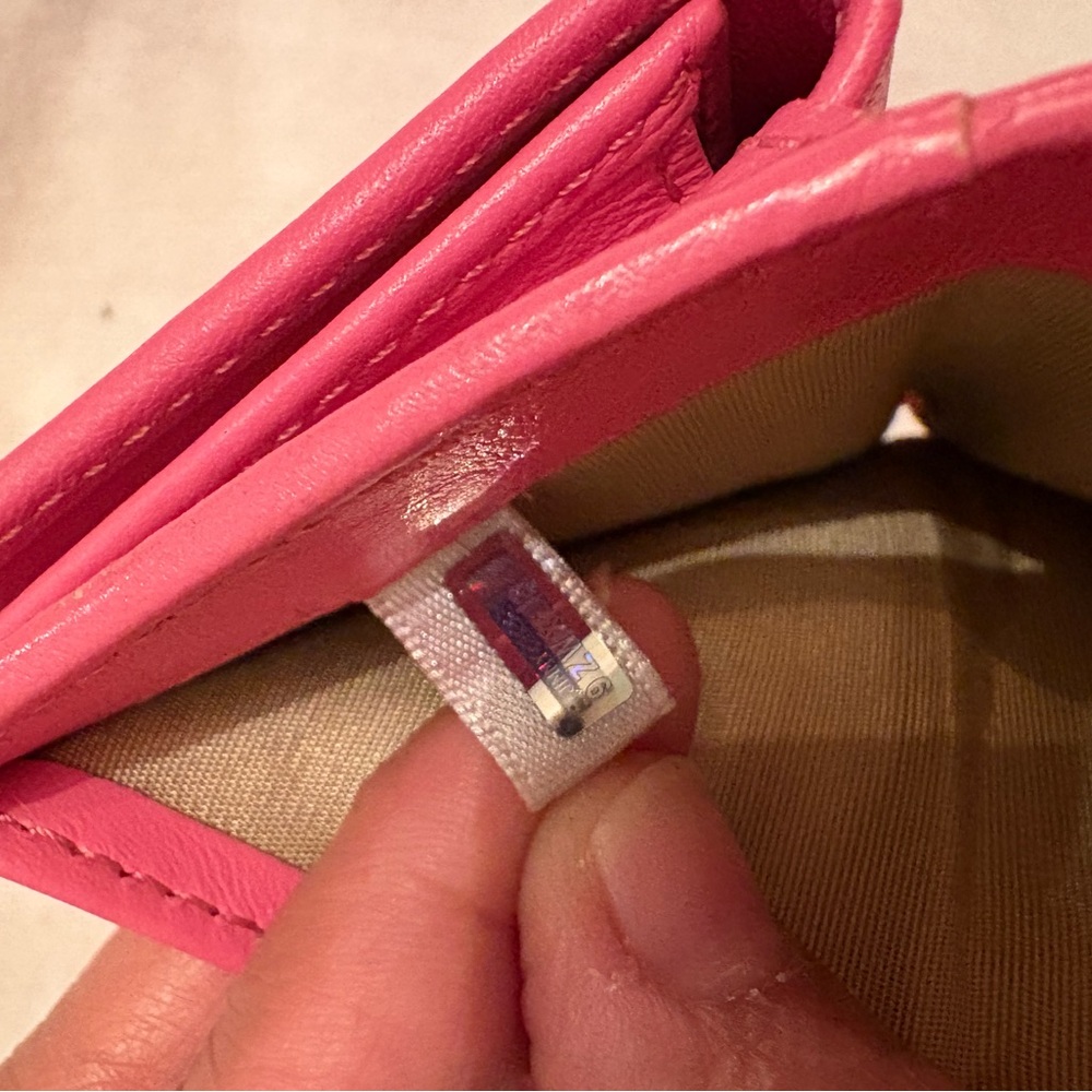 Jimmy Choo Pink Star Stud Trifold Wallet - Picture 15 of 16